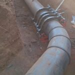 Professional technician performing precision HDPE welding for turnkey industrial piping solutions in South Africa